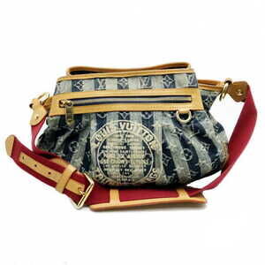 Louis Vuitton Monogram Denim Shoulder Bag Porte Epoir Lay